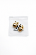 Eva Collection 18k Gold Plated Chunky Drop Earrings