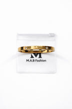 Adeline Collection 18k Gold plated stainless steel Crystal bracelet perfect for every occasion